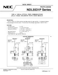 Datasheet NDL5481P2 manufacturer NEC
